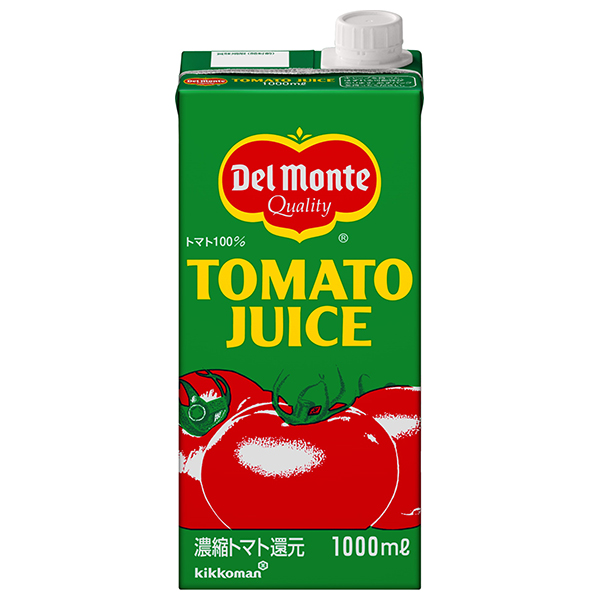 デルモンテ トマトジュース 1L紙パック×6本入|トマトジュース デルモンテ 野菜ジュース 濃縮 トマト