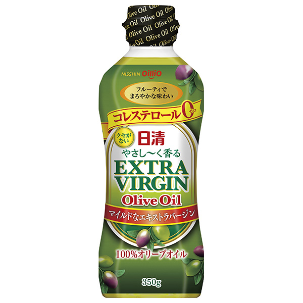 日清オイリオ 日清 やさし~く香る エキストラバージンオリーブオイル 350gペットボトル×10本入|オリーブオイル 調味料 食用油 PET