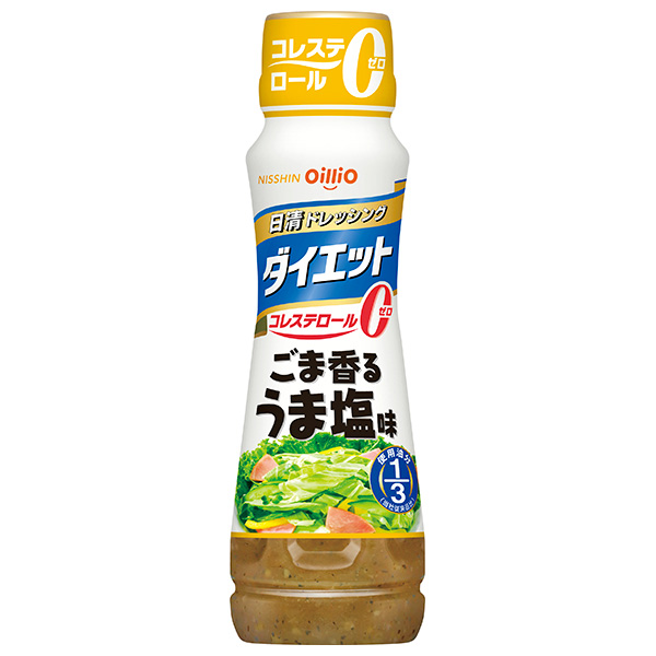 日清オイリオ 日清ドレッシング ダイエット ごま香るうま塩味 185mlペットボトル×12本入|ドレッシング 調味料 ダイエット