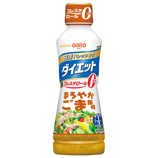 日清オイリオ 日清ドレッシング ダイエット まろやかごま風味 400mlペットボトル×8本入|ドレッシング 調味料 ダイエット