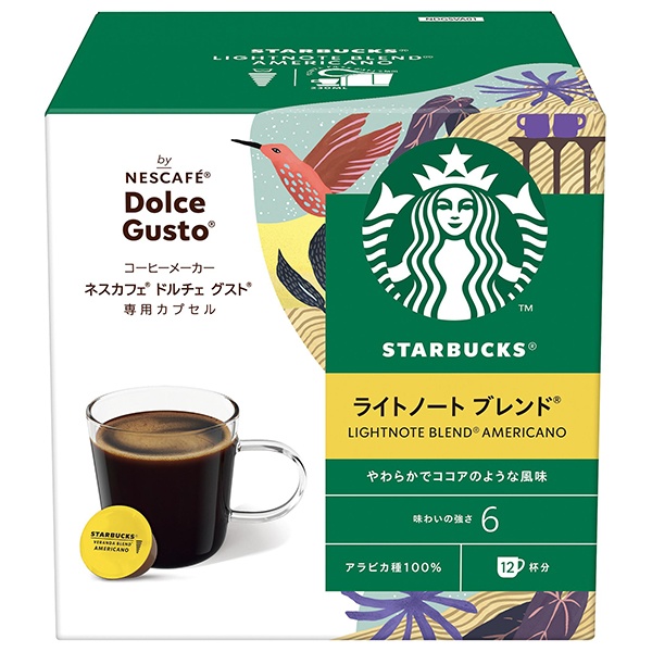 ネスレ日本 スターバックス ライトノートブレンド ネスカフェ ドルチェ グスト 専用カプセル 12個(12杯分)×3箱入|コーヒー 専用 スタバ