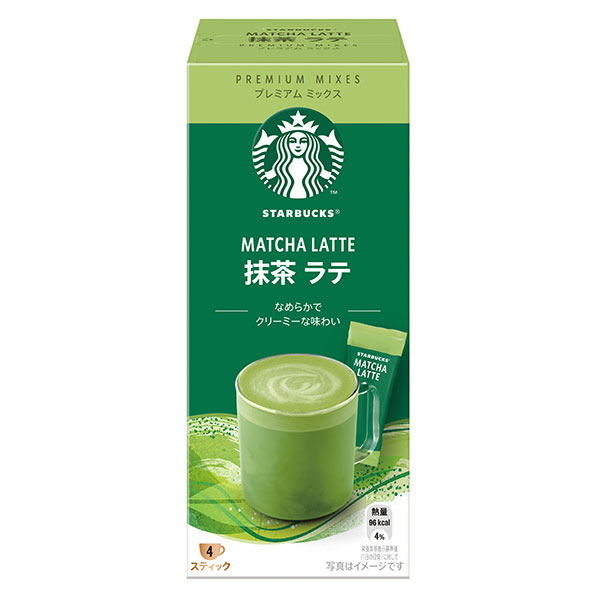 ネスレ日本 スターバックス プレミアム ミックス 抹茶ラテ (24g×4P)×24箱入|スティック 抹茶 ラテ まっちゃ スタバ