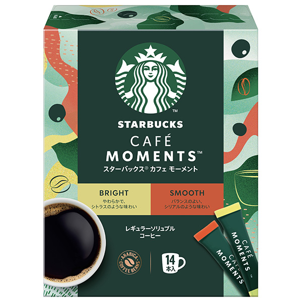 ネスレ日本 スターバックス カフェモーメント スティックブラック アソート (2g×14P)×12箱入|スティックコーヒー 珈琲 スタバ