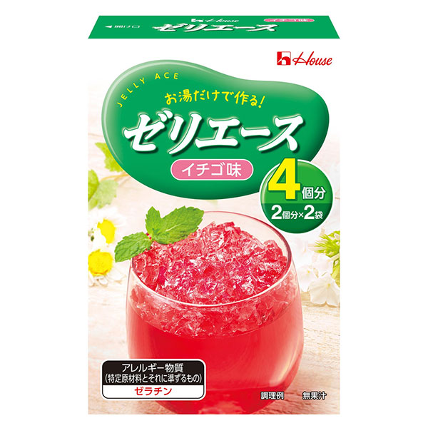 ハウス食品 ゼリエース イチゴ味 92g×10箱入|粉末 ゼリー ゼラチン 苺 いちご