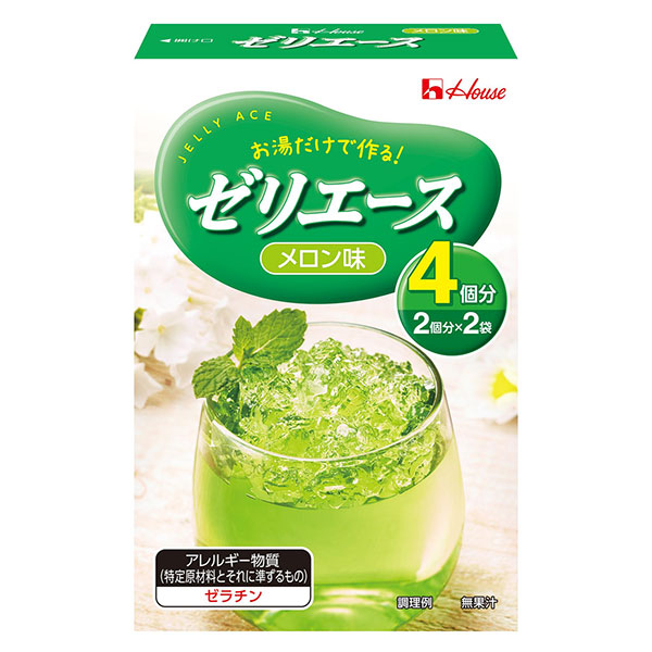 ハウス食品 ゼリエース メロン味 92g×10箱入|粉末 ゼリー ゼラチン メロン