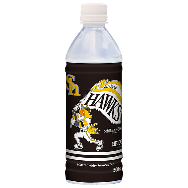 日田天領水 ホークスマーク入り 日田天領水 500mlペットボトル×24本入|ミネラルウォーター 軟水 国内名水