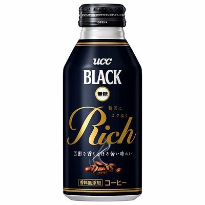 UCC BLACK無糖 RICH(リッチ) 375gリキャップ缶×24本入×(2ケース)