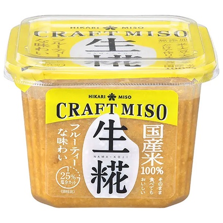 ひかり味噌 CRAFTMISO 生糀 650g×8個入|調味料 味噌 みそ 塩分カット こうじ