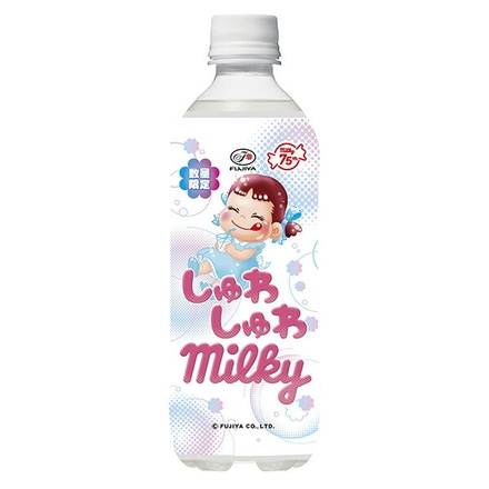 不二家 しゅわしゅわミルキー 500mlペットボトル×24本入|炭酸飲料 PET ミルキー ペコちゃん