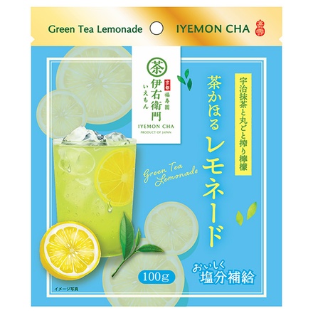 宇治の露製茶 伊右衛門 茶かほるレモネード 100g×12袋入|嗜好品 茶飲料 茶葉 緑茶 袋