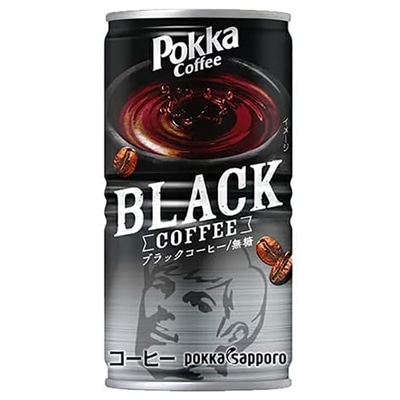 ポッカサッポロ ポッカコーヒー ブラック 185g缶×30本入