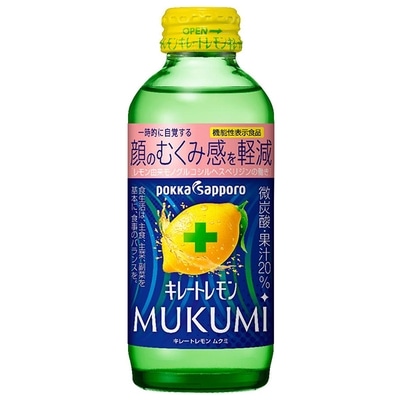 ポッカサッポロ キレートレモン MUKUMI(ムクミ)(機能性表示食品) 155ml瓶×24本入×(2ケース)