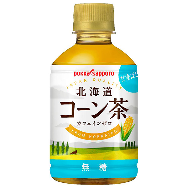 ポッカサッポロ 北海道コーン茶 HOT&COLD 275mlペットボトル×24本入|健康茶 PET とうもろこし茶