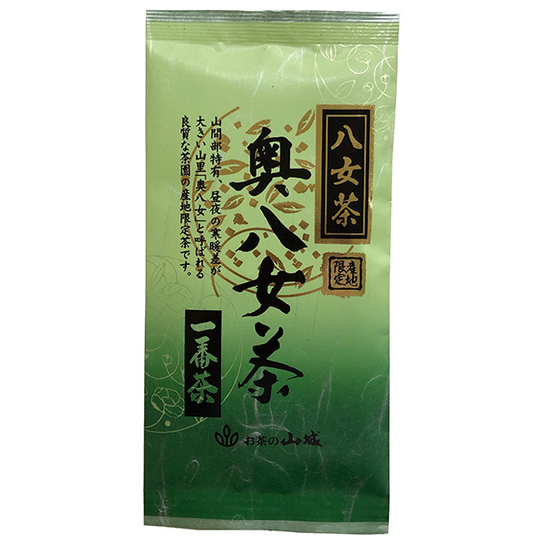 山城物産 奥八女一番茶 80g×20袋入|嗜好品 茶飲料 茶葉 緑茶 袋