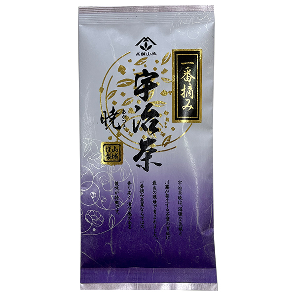 山城物産 宇治茶 暁 一番摘み 80g×20袋入|嗜好品 茶飲料 茶葉 緑茶 袋