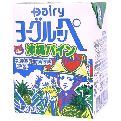 南日本酪農協同 デーリィ ヨーグルッペ 沖縄パイン 200ml紙パック×18本入×(2ケース)
