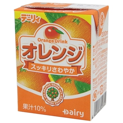 南日本酪農協同 デーリィ オレンジ 200ml紙パック×24本入×(2ケース)