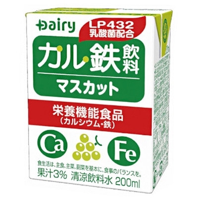 南日本酪農協同 デーリィ カル鉄飲料 マスカット 200ml紙パック×18本入