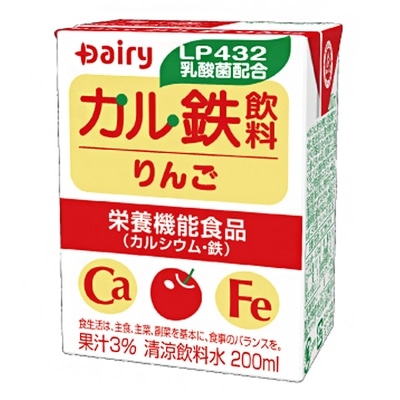 南日本酪農協同 デーリィ カル鉄飲料 りんご 200ml紙パック×18本入×(2ケース)