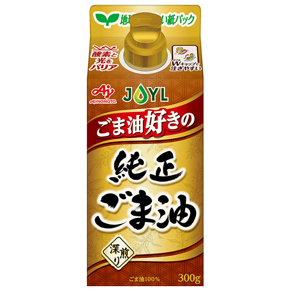 J-オイルミルズ AJINOMOTO ごま油好きの純正ごま油 300g×6本入|味の素 ゴマ油 油 調理油 ごま油