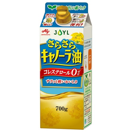 J-オイルミルズ さらさらキャノーラ 700g×6本入|味の素 菜種油 調理油