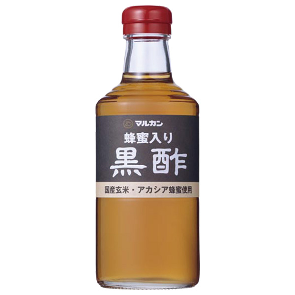 マルカン酢 蜂蜜入り黒酢 500ml瓶×12本入|ビネガードリンク 飲む酢 アカシアはちみつ 調味料