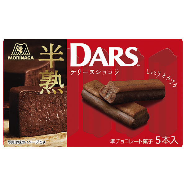 森永製菓 半熟ダース テリーヌショコラ 5本×10個入|DARS ミルクチョコ しっとり とろける