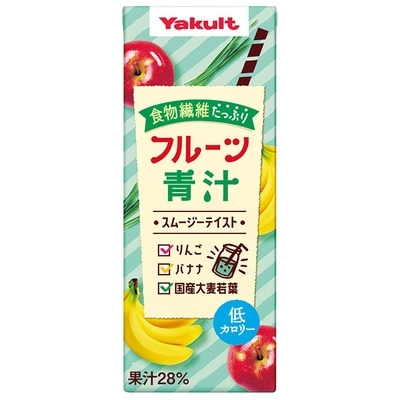 ヤクルト フルーツ青汁 スムージーテイスト 200ml紙パック×24本入×(2ケース)