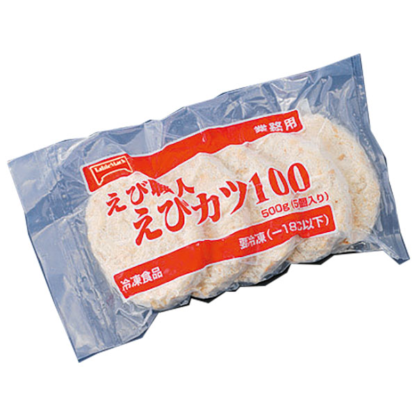テーブルマーク えび職人 えびカツ100 500g(5個)×6袋入 冷凍商品|冷凍食品 海老かつ カツ 揚げ物