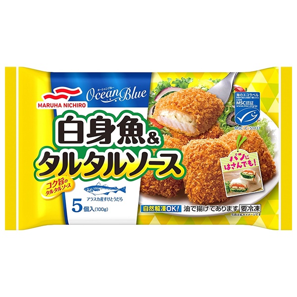 マルハニチロ 白身魚 タルタルソース 5個×12袋入 冷凍商品|冷凍食品 お弁当 おかず 魚 フライ