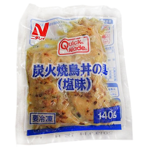 ニチレイ QM炭火焼鳥丼の具(塩味) 140g×30袋入 冷凍商品|冷凍食品 おかず 焼き鳥