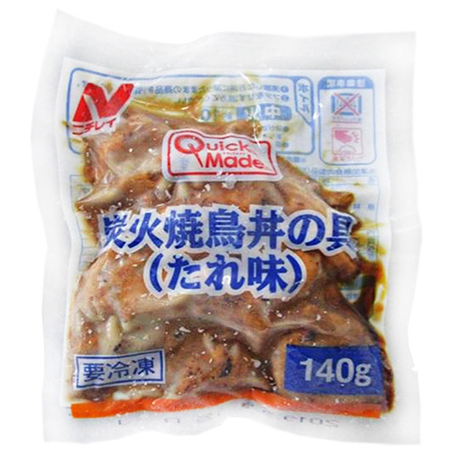 【冷凍】ニチレイ QM炭火焼鳥丼の具(たれ味) 140g×30袋入 冷凍商品|おかず 焼き鳥