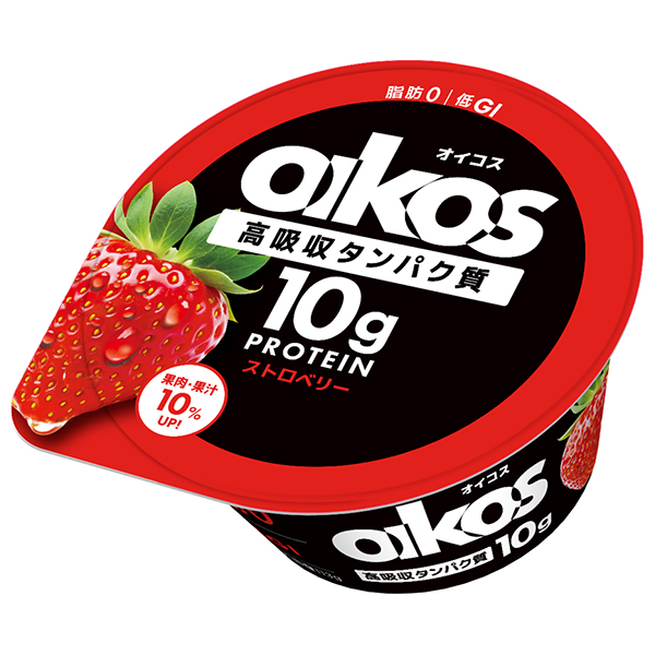 【チルド商品】ダノンジャパン ダノンオイコス ヨーグルト 高吸収タンパク質 ストロベリー 113g×12個入×(2ケース) メーカー 問屋直送|ダノン ヨーグルト オイコス いちご ダノンヨーグルト