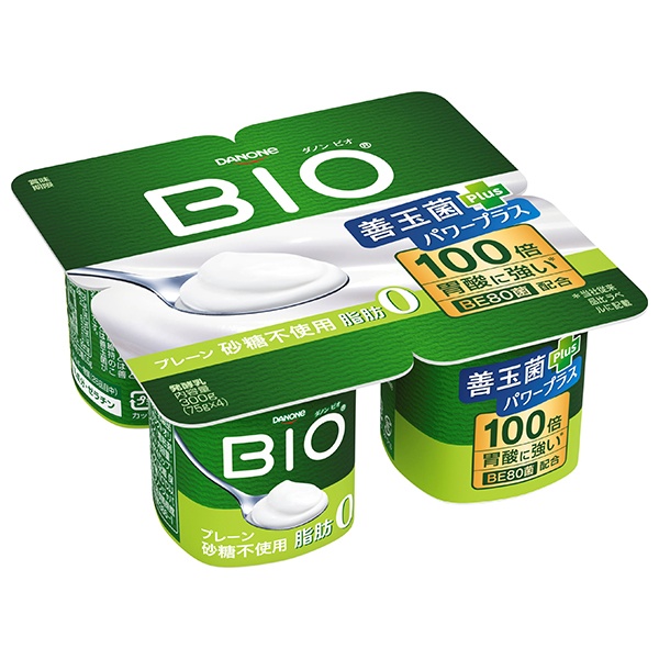 ダノンジャパン ダノンビオ BIO 脂肪0 プレーン・砂糖不使用 (75g×4)×6個入 チルド 冷蔵品|ダノン ヨーグルト 砂糖不使用 ダノンヨーグルト