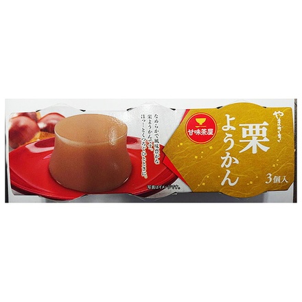 山崎製パン 栗ようかん 3個入×4個入|和菓子 菓子 和洋菓子 羊羹 ようかん 栗ようかん 栗 なめらか デザート 甘未