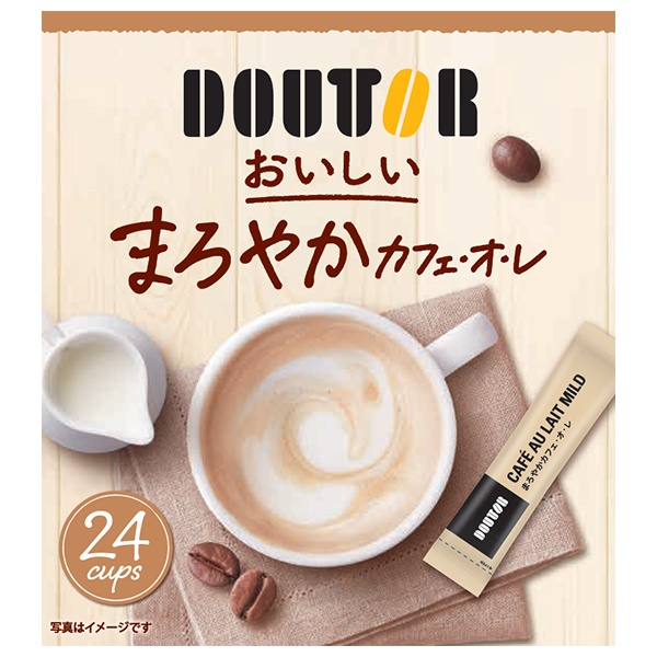 ドトールコーヒー おいしい まろやかカフェオレ (13g×24P)×24箱入|カフェオレ コーヒー類 スティックコーヒー