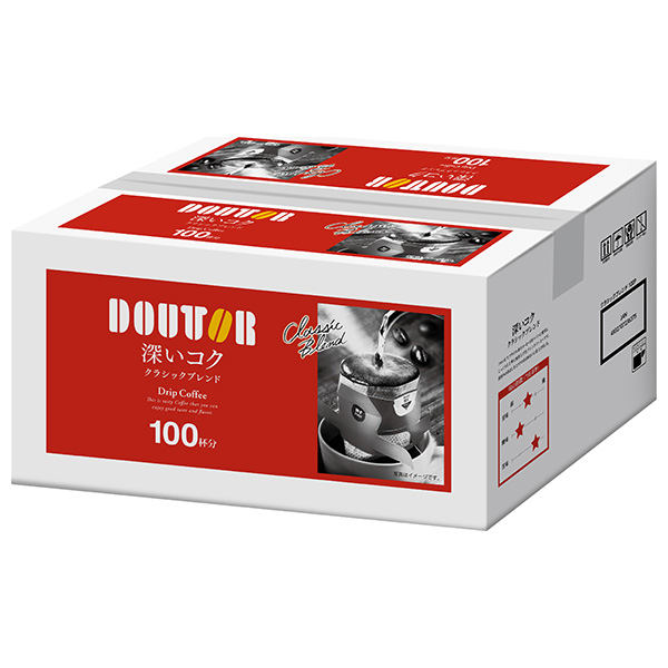 ドトールコーヒー ドトール ドリップコーヒー クラシックブレンド (10g×100P)×1箱入|嗜好品 コーヒー類 ドリップコーヒー 業務用