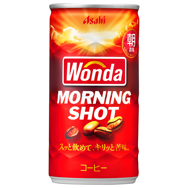 アサヒ飲料 WONDA(ワンダ) モーニングショット 185g缶×30本入|缶コーヒー コーヒー 珈琲 朝専用 缶