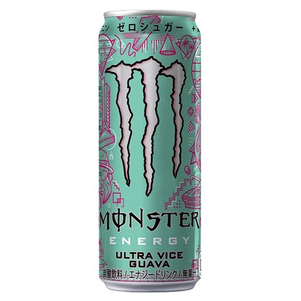 アサヒ飲料 MONSTER(モンスター) ウルトラバイスグァバ 355ml缶×24本入|炭酸飲料 栄養 缶 エナジードリンク トロピカルフルーツ