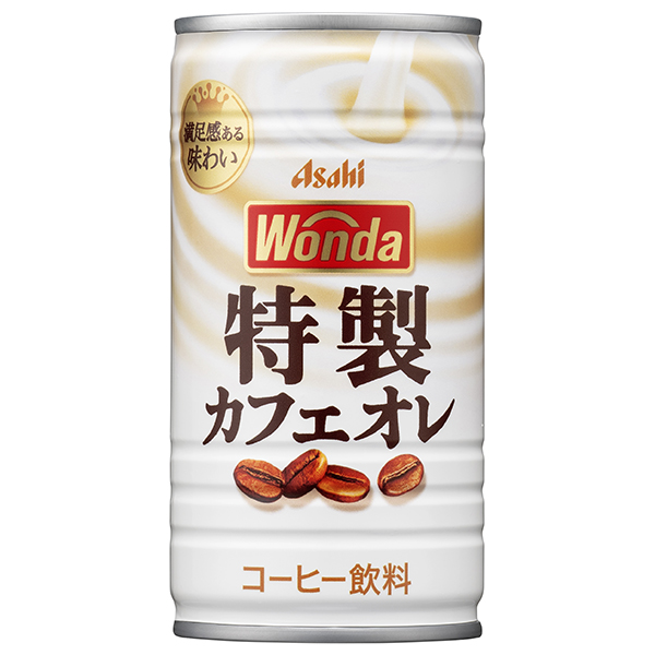 アサヒ飲料 WONDA(ワンダ) 特製カフェオレ 185g缶×30本入|珈琲 カフェオレ 缶 ワンダ