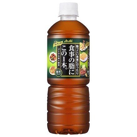 アサヒ飲料 食事の脂にこの1本。 緑茶ブレンド 600mlペットボトル×24本入|緑茶 お茶 清涼飲料水(ブレンド茶)
