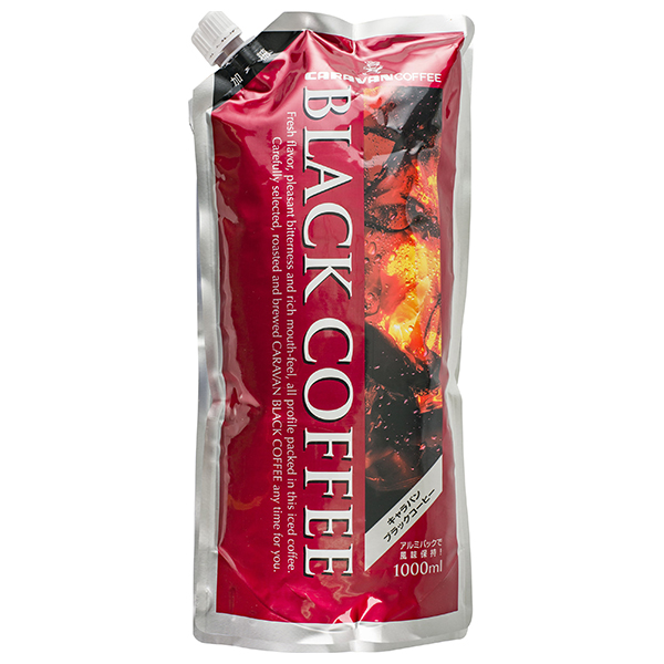 キャラバンコーヒー ブラックコーヒー 加糖 1L×6本入|アイスコーヒー 珈琲 加糖