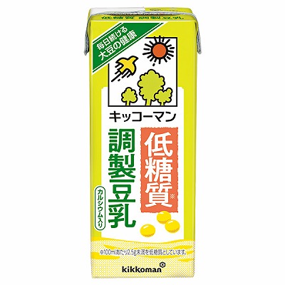 キッコーマン 低糖質 調製豆乳 200ml紙パック×18本入×(2ケース)