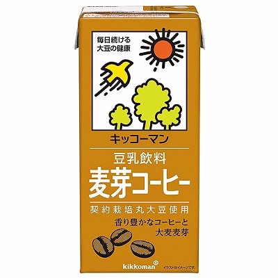 キッコーマン 豆乳飲料 麦芽コーヒー 1000ml紙パック×12(6×2)本入×(2ケース)