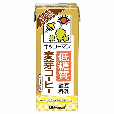 キッコーマン 低糖質 豆乳飲料 麦芽コーヒー 200ml紙パック×18本入×(2ケース)