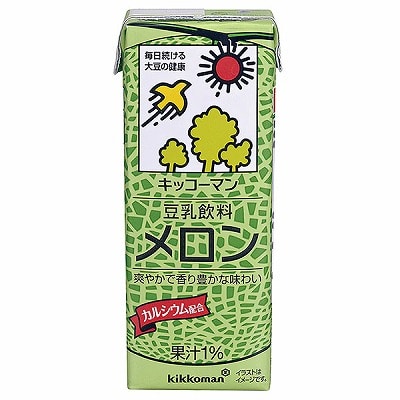 キッコーマン 豆乳飲料 メロン 200ml紙パック×18本入×(2ケース)