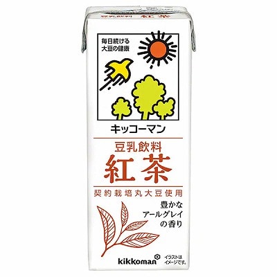 キッコーマン 豆乳飲料 紅茶 200ml紙パック×18本入×(2ケース)