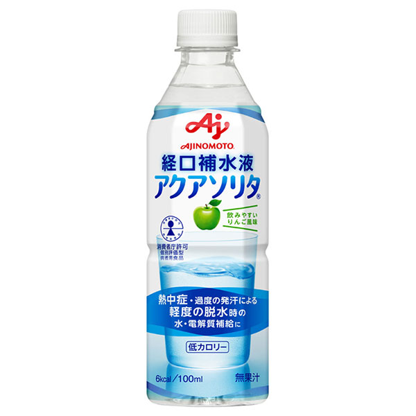 味の素 アクアソリタ 500mlペットボトル×24本入|熱中症対策 経口補水液 水分補給 スポーツ ドリンク