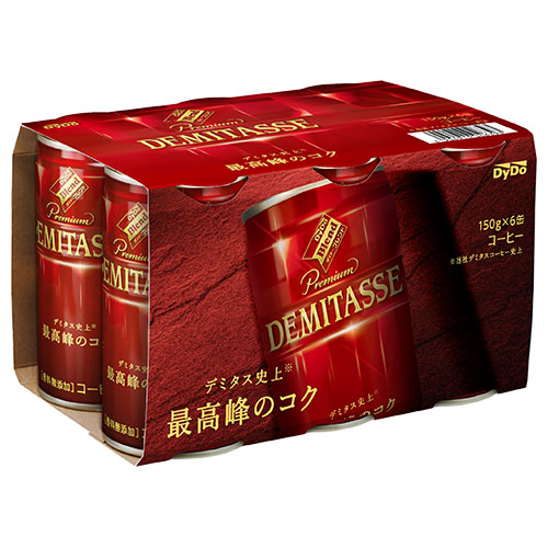 ダイドー ブレンド デミタスコーヒー(6缶パック) 150g缶×30(6×5)本入|缶コーヒー コーヒー 珈琲 デミタス ダイドー 6缶
