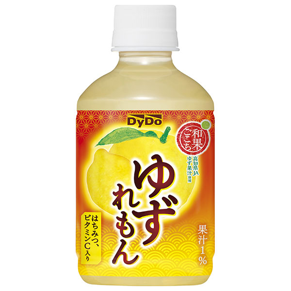 ダイドー 和果ごこち ゆずれもん 280mlペットボトル×24本入|レモン 檸檬 ゆず 柚子 ゆず果汁